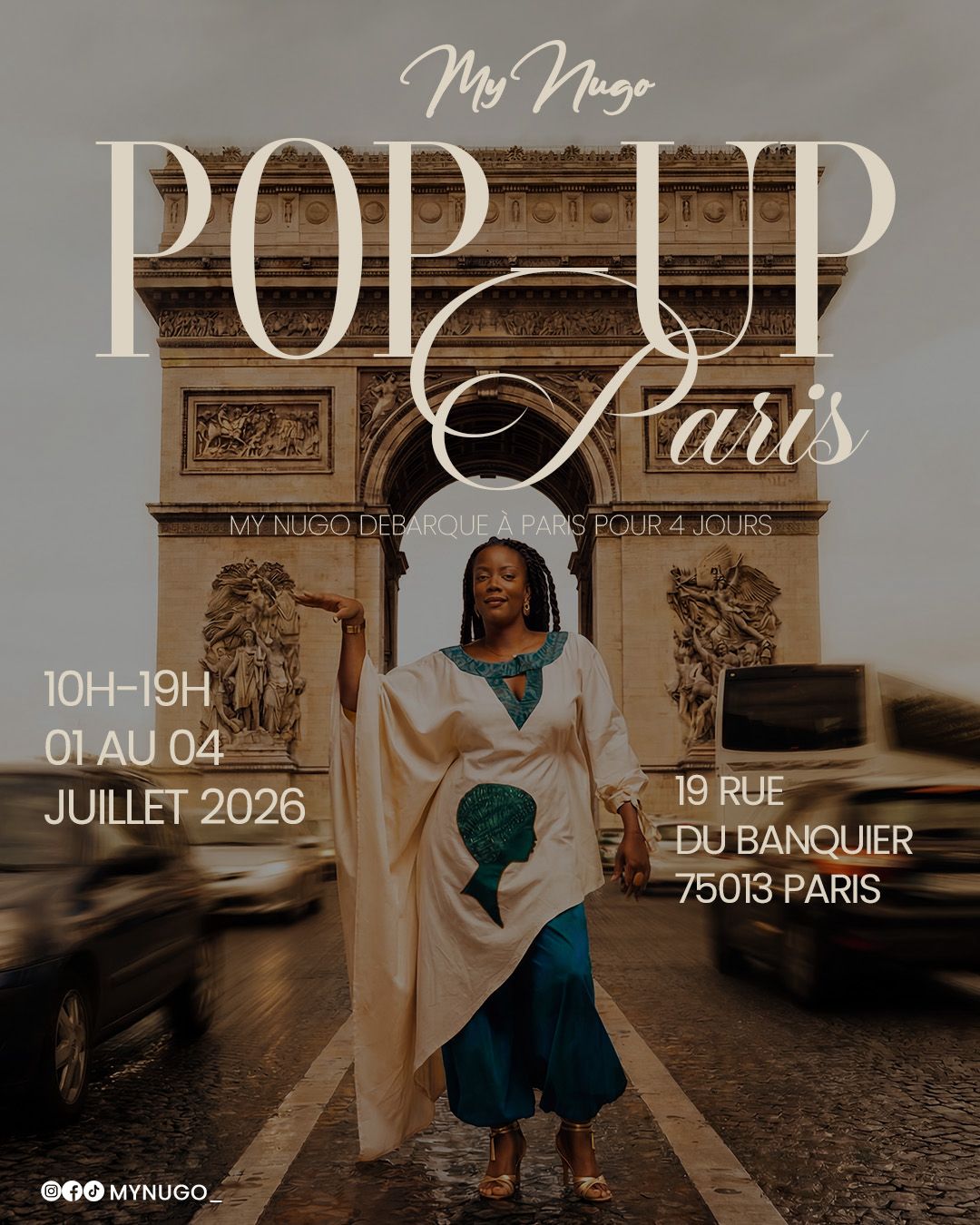 MY NUGO Pop-Up Paris — 01 au 04 Juillet 2026